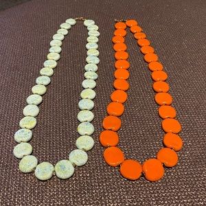 Two Kazuri Kenyan ceramic necklaces